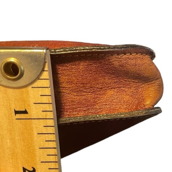 Genuine Leather Western Stamped Mini Purse Rustic Brown Cowhide Cowgirl Boho - Picture 15 of 15